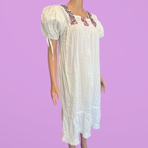 70’s Oaxaca embroidered dress. The colors are vibrant!